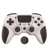 MB-P913 PC Somatosenso Somatosensory Back PROGRAMACIÓN DUAL VIBRACIÓN Bluetooth Gamepad para PS4 Pro (Blanco Negro)