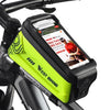 Biking West Biking 2.5L Bicicleta delantera Teléfono móvil Pantalla táctil Bolsa de cáscara dura (amarillo fluorescente)
