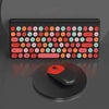 FV-W10 86-Keys 2.4G Conjunto de teclado y mouse inalámbrico (lápiz labial retro)