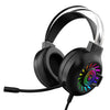 Forev G97 RGB Auriculares luminosa de juego con cable con micrófono, especificaciones: 7.1 canal (negro)