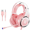 HEIR AUDIO CABEZA DE CABEZA DE CABEZA CON AURICURADOS CON CABLETOS CON MICRÓFONO, COLOR: X8 MOBILE / UFICACIÓN DE CUADERNO (Rosa)
