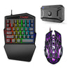 T-Wolf Mobile Gaming Teclado con una sola mano, Especificación: Teclado + Ratón + Trono