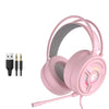 Pantsan PSH-200 Auriculares para juegos con cable con micrófono, Color: 3.5mm Pink