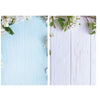 2 PCS 3D Estéreo Fotografía de doble cara Papel de fondo (azul blanco)