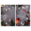 2 PCS 3D Estéreo Doble cara Fotografía Papel de fondo (Gris de Navidad)