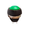 10 PCS Pequeño interruptor de botón Auto-reinicio impermeable (verde)