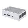 Caja de enfriamiento de la rejilla de aleación de aluminio para la frambuesa PI 3 Modelo B PI 2 / B + Silver