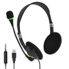 USB440 UNIVERSAL USB Cable de cable Cabeza portátil Electricity Music Heab auricephones (metal desnudo negro)