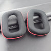 Auriculares para auriculares 2 PCS Orejeras de esponja para Logitech G35 / G930 / G430 / F450 (Negro + Rojo)