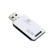 5 PCS FB FB-360 2 en 1 Lector de tarjetas de computadora USB (blanco)