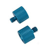 10 PCS Tornillo adaptador 3/8 hembra a 1/4 tornillo masculino (azul)