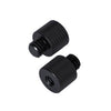 Adaptador de tornillo de 10 PCS 1/4 hembra a 3/8 tornillo masculino (negro)