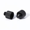 4 PCS 5/8 hembra a 3/8 Tornillo adaptador masculino (negro)