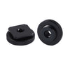 2 PCS Aluminio Calzado caliente Tornillo de tuerca simple 5/8 Macho a 1/4 Adaptador femenino