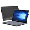 Manga portátil de cuero de PU multifuncional de 13.5 pulgadas para la computadora portátil de la superficie de Microsoft 1/2/3/4 (Gentleman Grey)