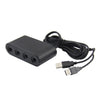 Mango GC a Wii U / PC / adaptador convertidor de interruptor (negro)