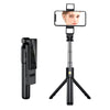 K12D Live Beauty Bluetooth Tripod Selfie Stick (Negro)