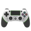 Gamepad de goma de Bluetooth inalámbrico para PS4 (verde blanco)