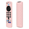 2 PCS Shell de silicona para Alexa Voice Remote 3rd Gen & TV Stick 3rd Gen (rosa)