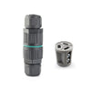 5 PCS CDF-200/3 Conector de alambre impermeable con terminal de presión en frío de 3 pines