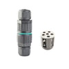 Conector de alambre impermeable 5 PCS CDF-200/3 con terminal de presión de frío de 5 pines