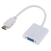 ZHQ007 HD 1080P HDMI al convertidor VGA (blanco)