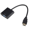 ZHQ007 HD 1080P HDMI a VGA Converter (Negro)