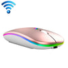 C7002 2400dpi 4 llaves Colorido ratón inalámbrico luminoso, Color: 2.4G Gold Rose