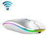 C7002 2400DPI 4 teclas Colorido Luminoso Ratón inalámbrico, Color: 2.4G Silver Gray