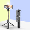 L03S Bluetooth Llenaje Luz Trípode Integrado Selfie Stick (Negro)