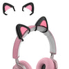 T6 Decoración linda del oído para gatos para auriculares (negro)