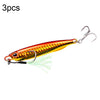 3 PCS Proberos LF103 Simulación Metal Pesca de mar Cebo, Especificación: 30 g (B con gancho)