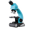 GB002 HD 1200 veces Microscopio de gran angular niños juguetes educativos (azul)