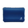 Almohada de espuma inflable automática portátil de viaje portátil de Chanodug Camping (azul marino)