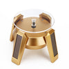OVNI altamente solar 9cm 360 Pantalla giratoria Soporte de pantalla giratorio TurnTable (luz azul dorado)