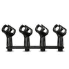 A18 Accesorios de micrófono de polo de aluminio con clip de aluminio de cuatro cabezas