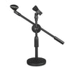 LKT-300 30-65cm Micrófono doble de disco de metal completo Soporte de micrófono, tamaño: base de 160 mm