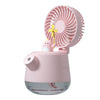 A04A USB Linda mascota Kettle Spray Fan de escritorio (Dinosaurio Pink Pink)