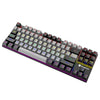 Xunfox k80 87 teclas con cable kitching mecánico teclado iluminado, cable longitud: 1.5m (negro gris)