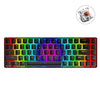 Ziyou Lang T8 68 Teclas RGB Luminoso Juego Teclado mecánico, cable Longitud: 1.6m (eje de té negro)
