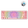 ZIYOU LANG T8 68 TECLETAS RGB Luminoso Gaming Teclado mecánico, Longitud del cable: 1.6m (eje verde rosado)