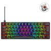 Ziyou Lang T60 62 KEY RGB Luminoso teclado cableado mecánico, longitud del cable: 1.5m (eje de té negro)