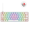 Ziyou Lang T60 62-KEY RGB Luminoso teclado cableado mecánico, longitud del cable: 1,5 m (eje rojo blanco)