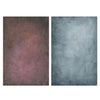 2 PCS 3D estereoscópico de doble cara fotografía placa de fondo (dibujado a mano gris rojo)