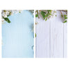 2 PCS 3D estereoscópico Fondo de doble cara Tablero de fondo (Flor Azul Blanco)