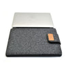 Bolsa de la computadora portátil del fieltro vertical Bolsa de manga de la tableta, tamaño: 11 pulgadas (gris oscuro)