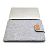 Bolsa de laptop de fieltro vertical Bolsa de manga de la tableta, Tamaño: 13 pulgadas (gris claro)