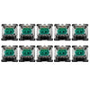 10 PCS GATERO G EJE BLACK FOOL TRANSPARENTE TRANSPARENTE CUBIERTO DEL EJE, ESTILO: PIE G3 (Eje verde)