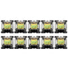 10 pcs Gateron G Ejemplo Black Black Transparente Transparente Eje Interruptor de eje, Estilo: Pie G3 (Eje amarillo)