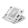 Escritorio de computadora portátil plegable que aumenta el soporte de enfriamiento (blanco)